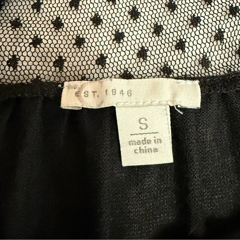 Cato size small Black Women's Top bell sleeves and baby doll style - Picture 5 of 10